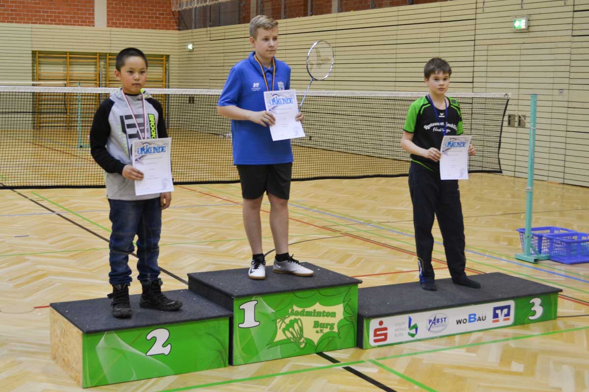 Bronze an Janne im JD U13 - Fünffaches Gold für den Flechtinger SV bei den Regionalmeisterschaften 2019 in Burg (Badminton Flechtingen)